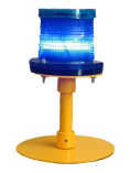 Solar powered taxiway light 